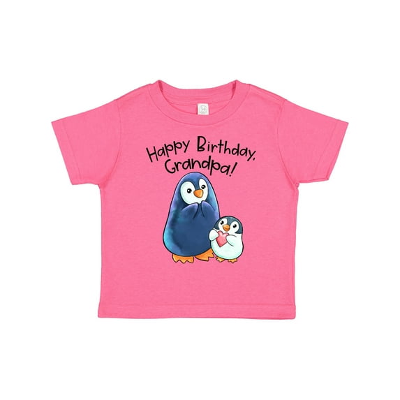 Inktastic Happy Birthday, Grandpa Cute Penguins Boys or Girls Toddler T-Shirt