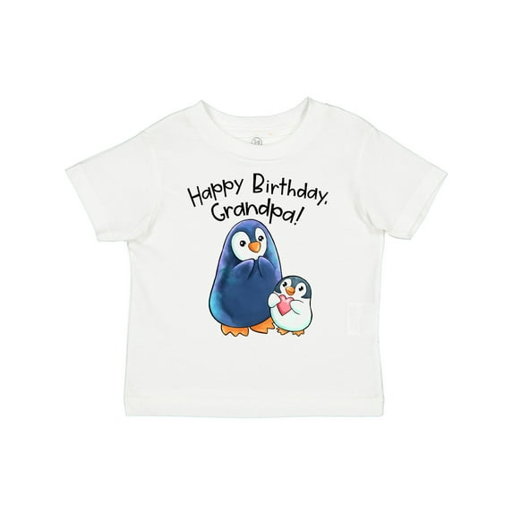 Inktastic Happy Birthday, Grandpa Cute Penguins Boys or Girls Toddler T-Shirt