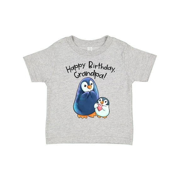 Inktastic Happy Birthday, Grandpa Cute Penguins Boys or Girls Toddler T-Shirt