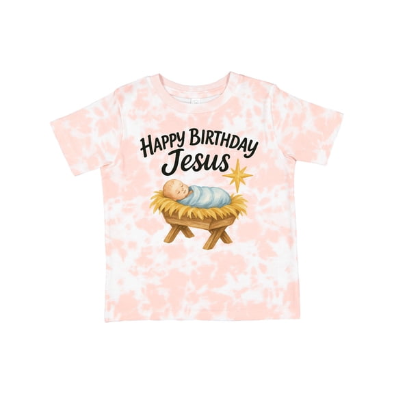 Inktastic Happy Birthday Jesus Nativity Christmas Boys or Girls Toddler T-Shirt