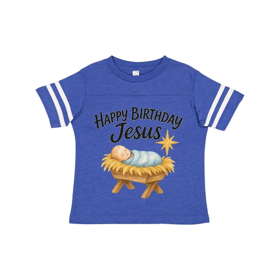 Inktastic Happy Birthday Jesus Nativity Christmas Boys or Girls Toddler T-Shirt