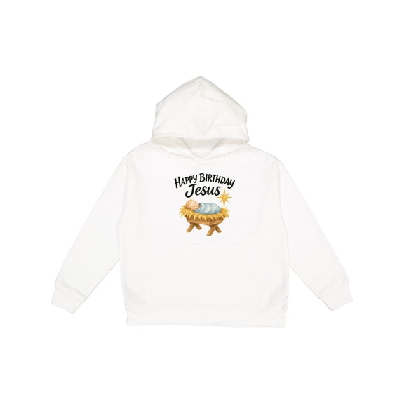 Inktastic Happy Birthday Jesus Nativity Christmas Youth Hoodie Sweatshirt