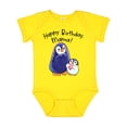 thumbnail image 1 of Inktastic Happy Birthday, Mama Cute Penguins Boys or Girls Baby Bodysuit, 1 of 5