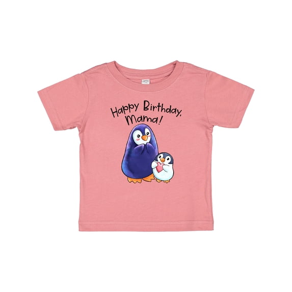 Inktastic Happy Birthday, Mama- Cute Penguins Boys or Girls Baby T-Shirt