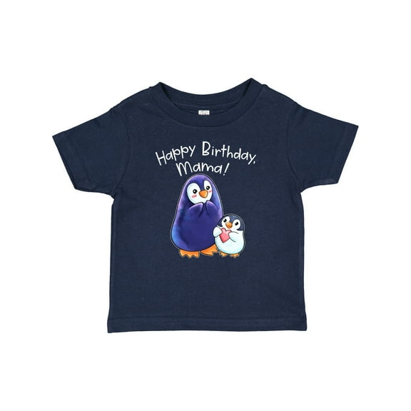 Inktastic Happy Birthday, Mama Cute Penguins Boys or Girls Baby T-Shirt