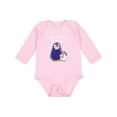 thumbnail image 1 of Inktastic Happy Birthday, Mama- Cute Penguins Boys or Girls Long Sleeve Baby Bodysuit, 1 of 5