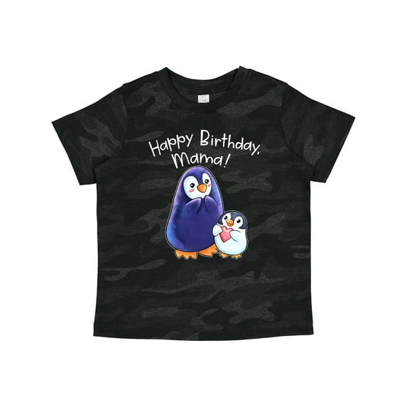 Inktastic Happy Birthday, Mama- Cute Penguins Boys or Girls Toddler T-Shirt