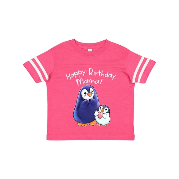 Inktastic Happy Birthday, Mama- Cute Penguins Boys or Girls Toddler T-Shirt