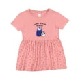thumbnail image 1 of Inktastic Happy Birthday, Mama Cute Penguins Girls Baby Dress, 1 of 5