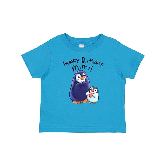Inktastic Happy Birthday, Mimi- Cute Penguins Boys or Girls Baby T-Shirt