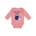 thumbnail image 1 of Inktastic Happy Birthday, Mimi- Cute Penguins Boys or Girls Long Sleeve Baby Bodysuit, 1 of 5