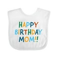 thumbnail image 1 of Inktastic Happy Birthday Mom Boys or Girls Baby Bib, 1 of 4