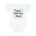 thumbnail image 1 of Inktastic Happy Birthday Mom Boys or Girls Baby Bodysuit, 1 of 5