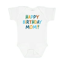 Inktastic Happy Birthday Mom Boys or Girls Baby Bodysuit