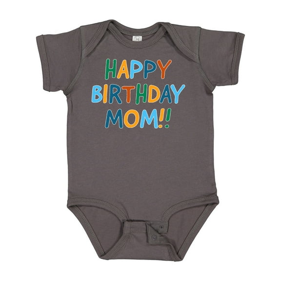 Inktastic Happy Birthday Mom Boys or Girls Baby Bodysuit