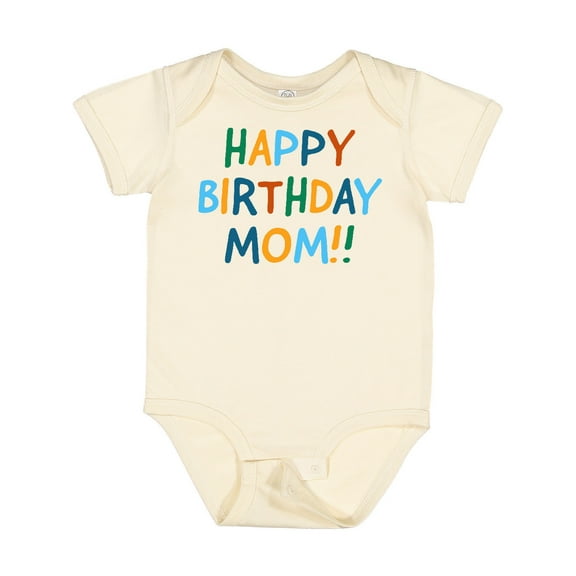 Inktastic Happy Birthday Mom Boys or Girls Baby Bodysuit