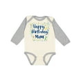 thumbnail image 1 of Inktastic Happy Birthday Mom Boys or Girls Long Sleeve Baby Bodysuit, 1 of 5