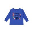 thumbnail image 1 of Inktastic Happy Birthday, Mom Pink Flowers Boys or Girls Long Sleeve Toddler T-Shirt, 1 of 5