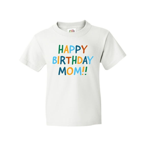 Inktastic Happy Birthday Mom Youth T-Shirt