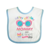 Inktastic Happy Birthday Mommy Boys or Girls Baby Bib