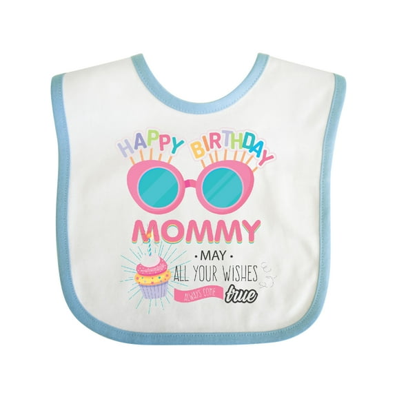 Inktastic Happy Birthday Mommy Boys or Girls Baby Bib