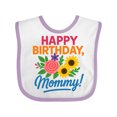 thumbnail image 1 of Inktastic Happy Birthday Mommy Boys or Girls Baby Bib, 1 of 4