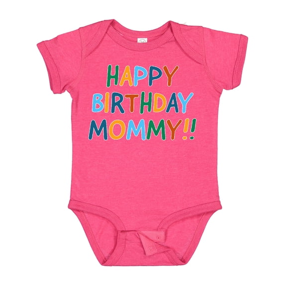 Inktastic Happy Birthday Mommy Boys or Girls Baby Bodysuit