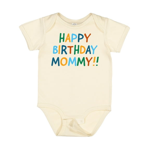 Inktastic Happy Birthday Mommy Boys or Girls Baby Bodysuit