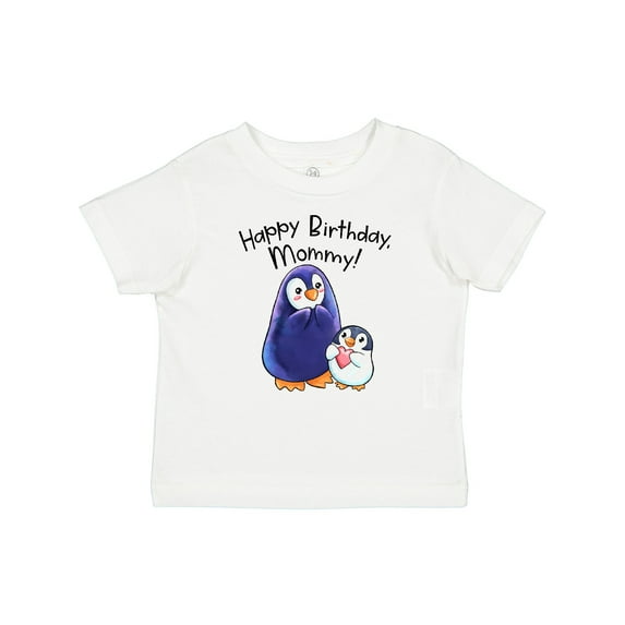Inktastic Happy Birthday, Mommy Cute Penguins Boys or Girls Baby T-Shirt