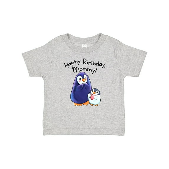 Inktastic Happy Birthday, Mommy Cute Penguins Boys or Girls Baby T-Shirt