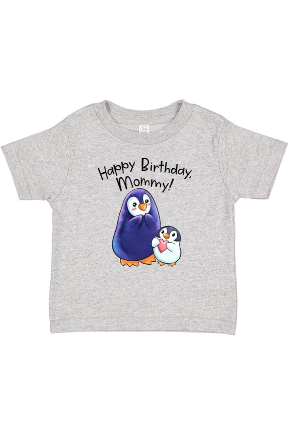 Happy Birthday, Mommy Cute Penguins Boys or Girls Baby T-Shirt
