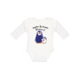thumbnail image 1 of Inktastic Happy Birthday, Mommy- Cute Penguins Boys or Girls Long Sleeve Baby Bodysuit, 1 of 5
