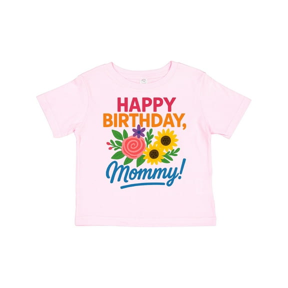 Inktastic Happy Birthday Mommy Floral Design Boys or Girls Toddler T-Shirt