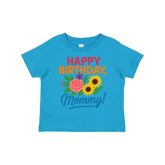 Inktastic Happy Birthday Mommy Floral Design Boys or Girls Toddler T-Shirt