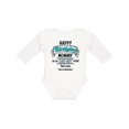 thumbnail image 1 of Inktastic Happy Birthday, Mommy I'm the Best Ever in Blue Boys or Girls Long Sleeve Baby Bodysuit, 1 of 5