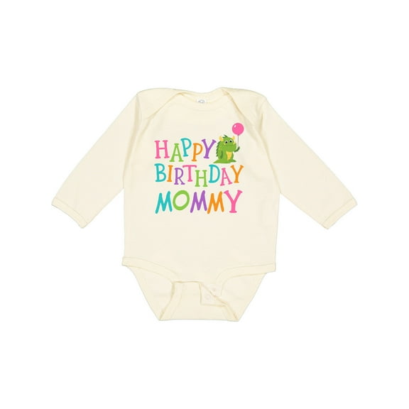 Inktastic Happy Birthday Mommy Party Boys or Girls Long Sleeve Baby Bodysuit
