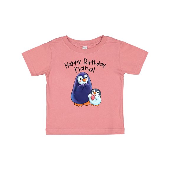 Inktastic Happy Birthday, Nana- Cute Penguins Boys or Girls Baby T-Shirt