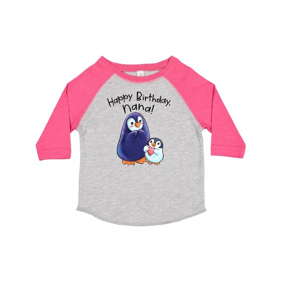 Inktastic Happy Birthday, Nana Cute Penguins Boys or Girls Toddler T-Shirt