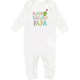 thumbnail image 1 of Inktastic Happy Birthday Papa Baby Romper Coveralls, 1 of 4