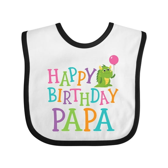 Inktastic Happy Birthday Papa Boys or Girls Baby Bib