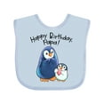 thumbnail image 1 of Inktastic Happy Birthday, Papa- Cute Penguins Boys or Girls Baby Bib, 1 of 4