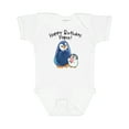 thumbnail image 1 of Inktastic Happy Birthday, Papa- Cute Penguins Boys or Girls Baby Bodysuit, 1 of 5