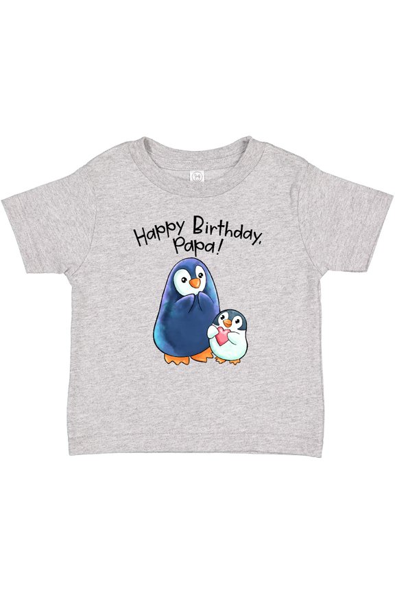 Happy Birthday, Papa Cute Penguins Boys or Girls Baby T-Shirt