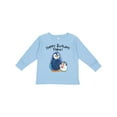thumbnail image 1 of Inktastic Happy Birthday, Papa- Cute Penguins Boys or Girls Long Sleeve Toddler T-Shirt, 1 of 5