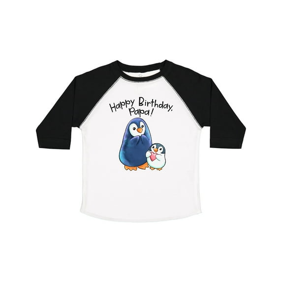 Inktastic Happy Birthday, Papa- Cute Penguins Boys or Girls Toddler T-Shirt