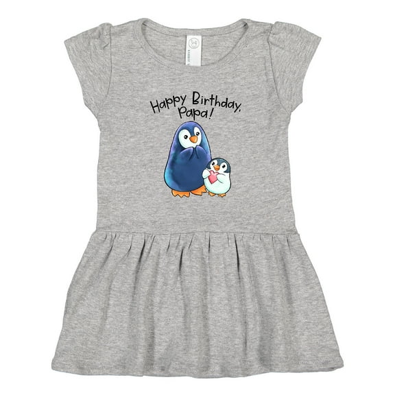 Inktastic Happy Birthday, Papa- Cute Penguins Girls Toddler Dress