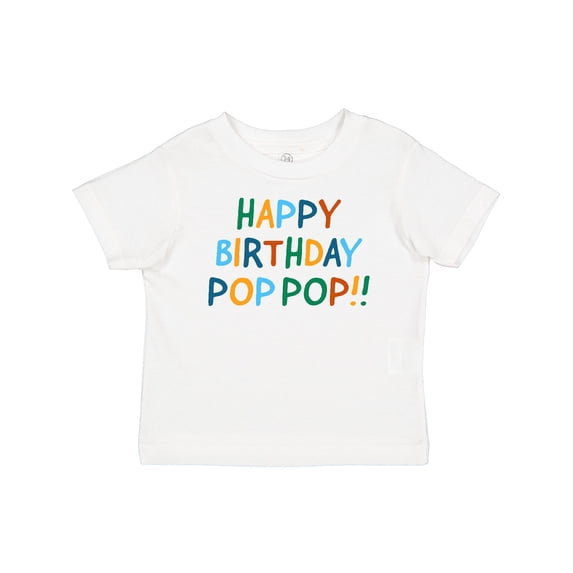Inktastic Happy Birthday Pop Pop Boys or Girls Baby T-Shirt