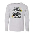 thumbnail image 1 of Inktastic Happy Birthday To The Sweetest Mom In The World Long Sleeve Youth T-Shirt, 1 of 5