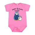 thumbnail image 1 of Inktastic Happy Birthday, Uncle Cute Penguins Boys or Girls Baby Bodysuit, 1 of 5