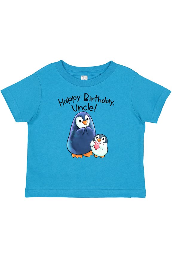 Happy Birthday, Uncle Cute Penguins Boys or Girls Baby T-Shirt